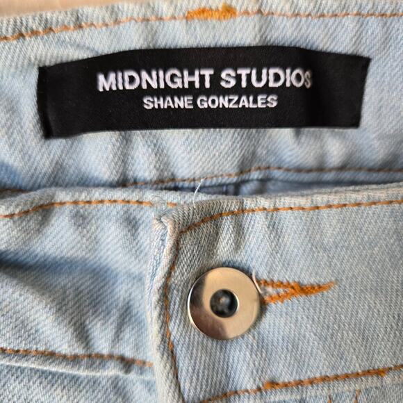 Midnight Studios by Shane Gonzalez Zipper Cargo Pants Size 34 - Picture 3 of 4